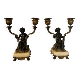 paire de bougeoir, chandeliers