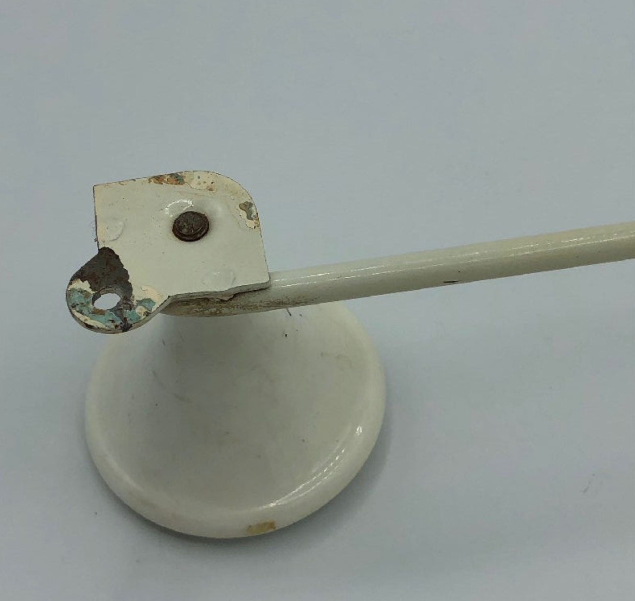 Vintage hook white and chrome