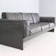 Tito Agnoli 3-Seater Korium Sofa for Matteo Grassi – Black Leather
