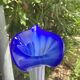 Large blown Murano glass vase with floral decoration.