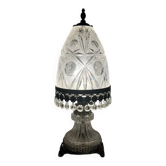 Cut crystal table lamp