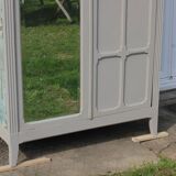 Vintage Parisian upholstered wardrobe