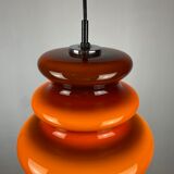 Brown glass pendant light 'AH 1' by Peill et Putzler