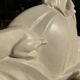 Large Art Deco sculpture attributed to Lejan – Lady and Gazelle – earthenware
