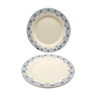 Lot 2 old flat plates boulenger choisy le roi lavoisier