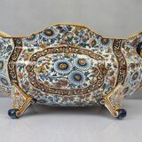 19th century Gien earthenware planter with Persian decor