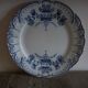Pair of flat plates Terre de Fer "Régence" Saint-Amand & Hamage
