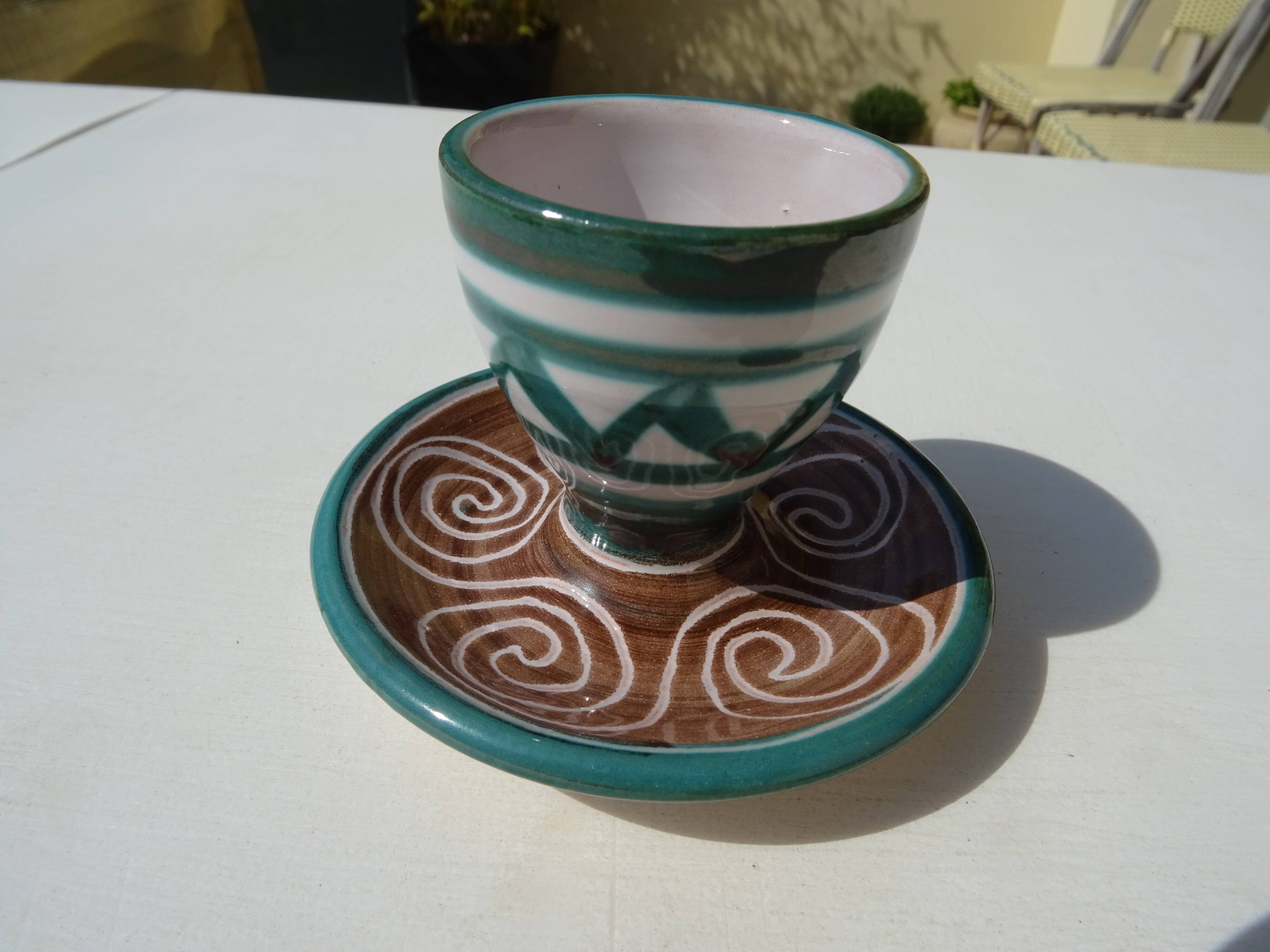 3 ceramic shells Robert Picault Vallauris Vintage