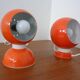 Italian Space Age Metal Internal Magnet Table Lamps by Reggiani, 1960s, Set of 2