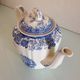 Cafetiere blue Burgenland décor by Villeroy - Boch / vintage 60s-70s