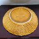 Vallauris' yellow and green ceramic plate