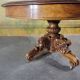 19th century walnut pedestal table with central leg