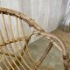 Pair of vintage rattan armchairs