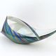 Vintage White and Iridescent Ceramic Bowl or Centerpiece n 6768 by Lusso, Italy