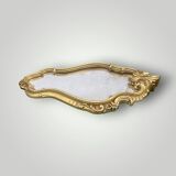 Antique Rococo style gilded resin wall mirror