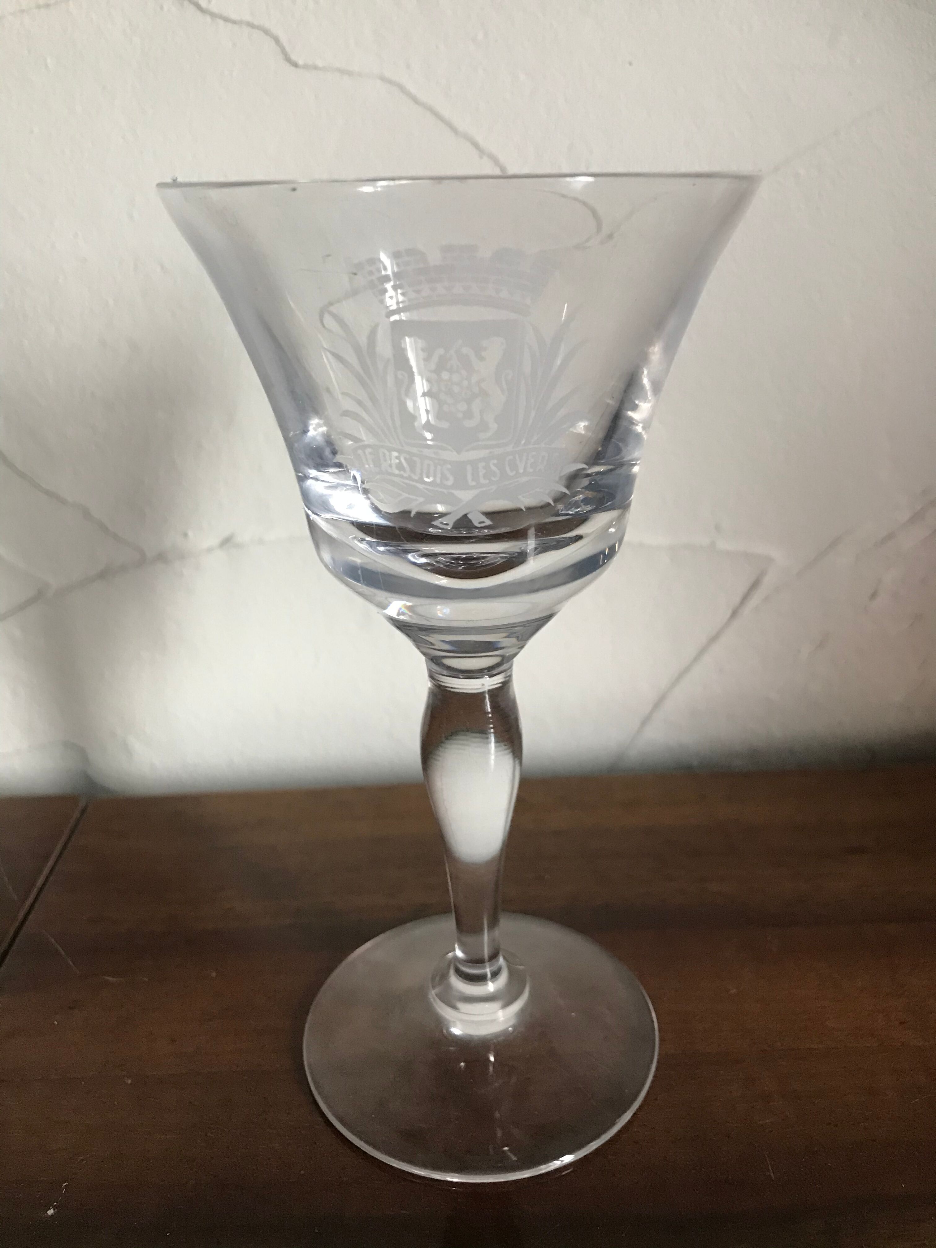 Lot de 6 verres à Vouvray