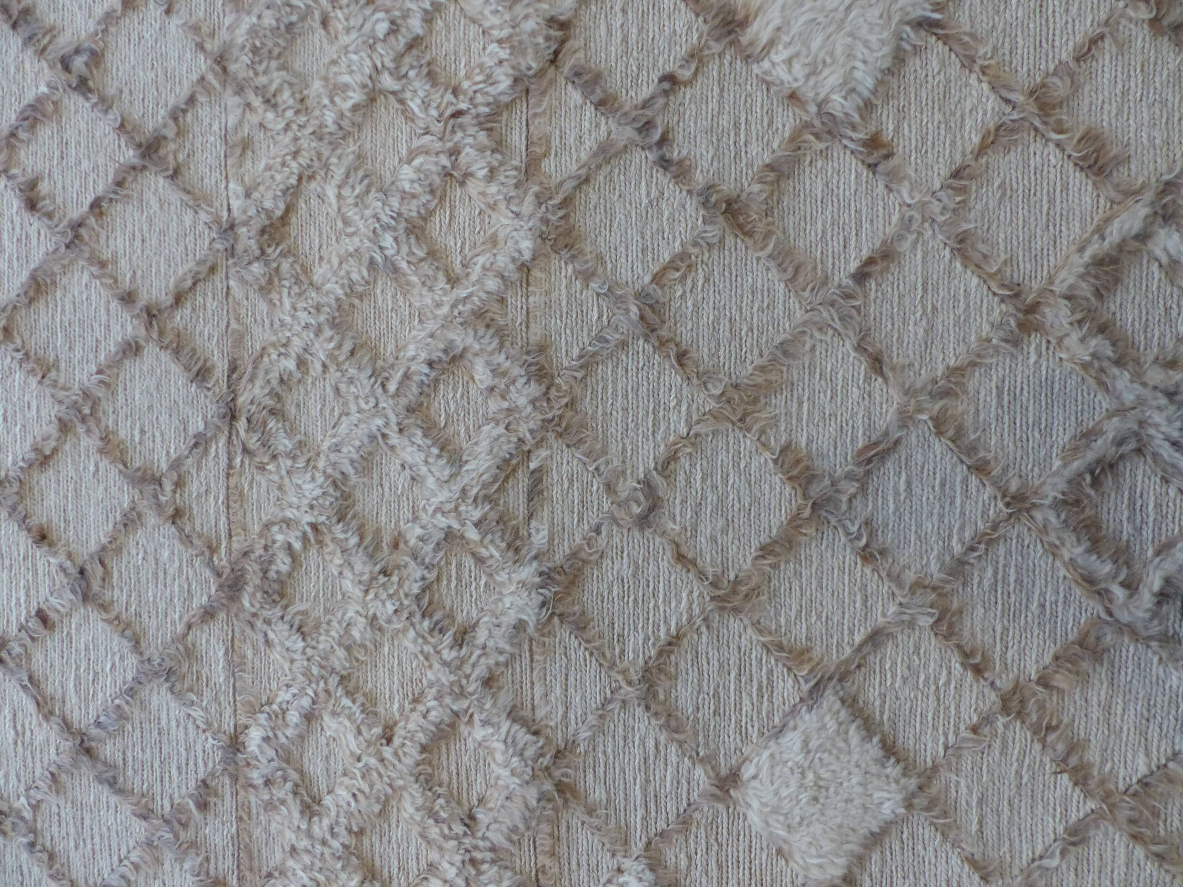 Ivory hand woven and knotted carpets