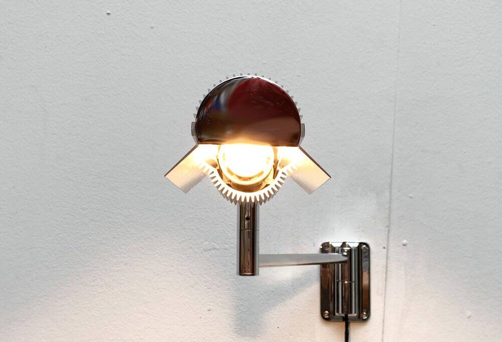 Vintage Space Age Wall Lamp Haloprofil by V. Frauenknecht for Swisslamps International, 1970s