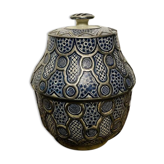 Large Vase oriental earthenware 19/20th