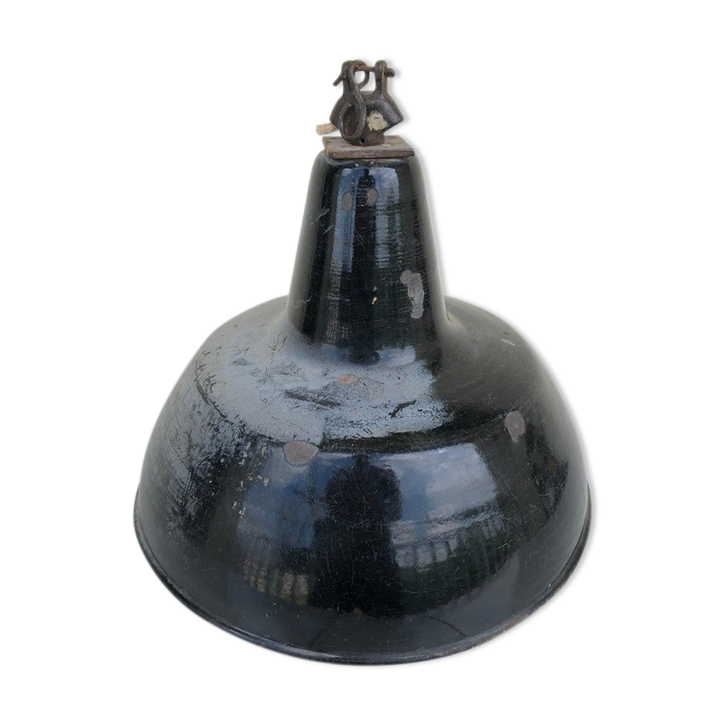 Industrial enamelled bowl suspension