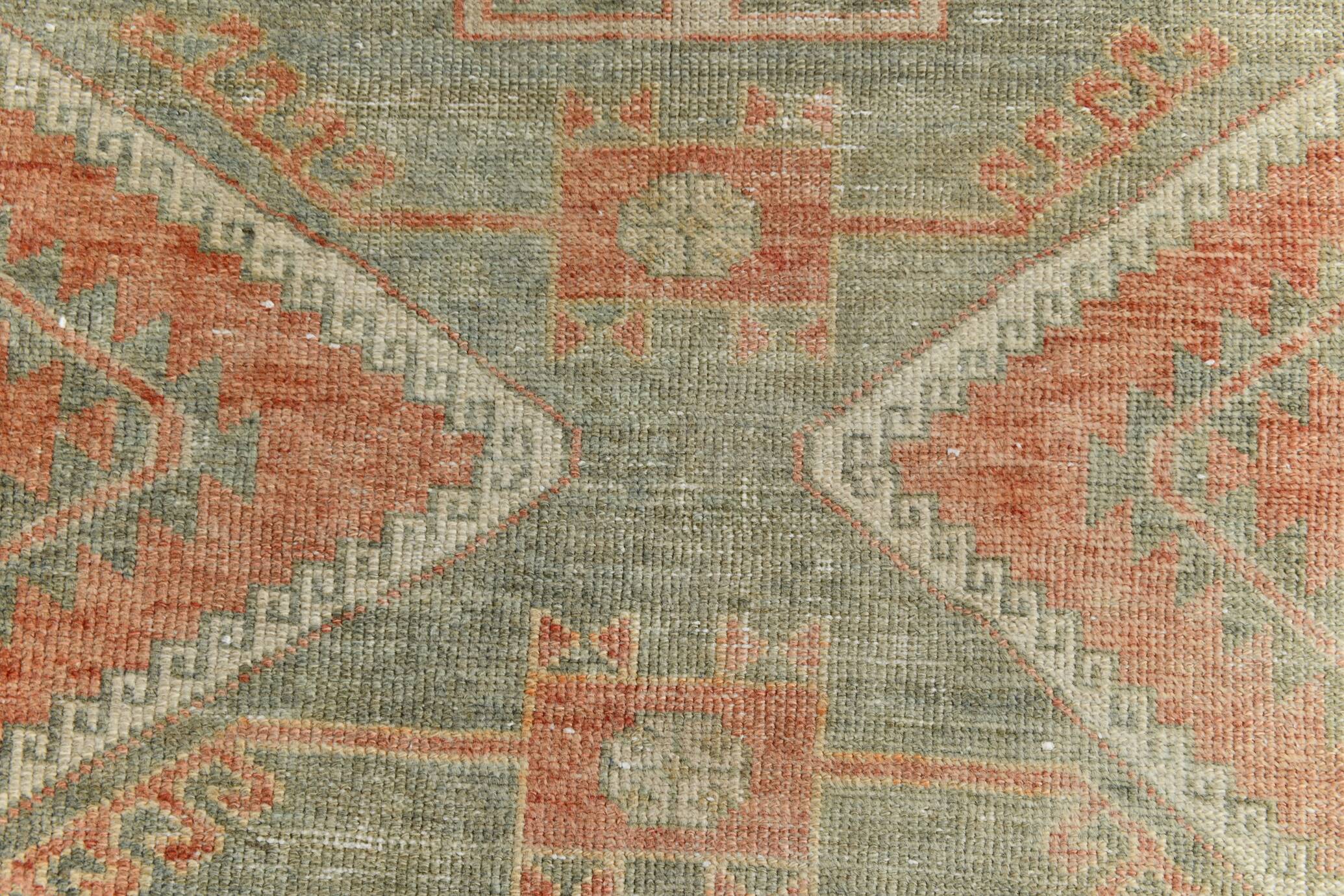 2'7"x10'6" ft Turkish Runner Rug, Ethnic Long Rug