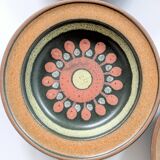 Set of 5 KMK ceramic coasters, West Germany, 1960s