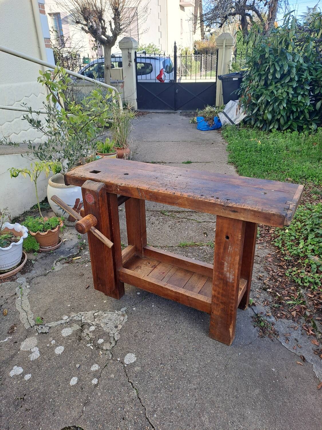 Early 20th century sculptor's workbench