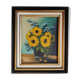 Sunflowers oil on ancient canvas