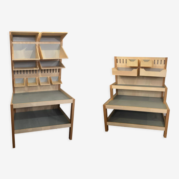 Set of 2 modular pieces of furniture