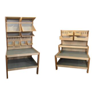 Set of 2 modular pieces of furniture