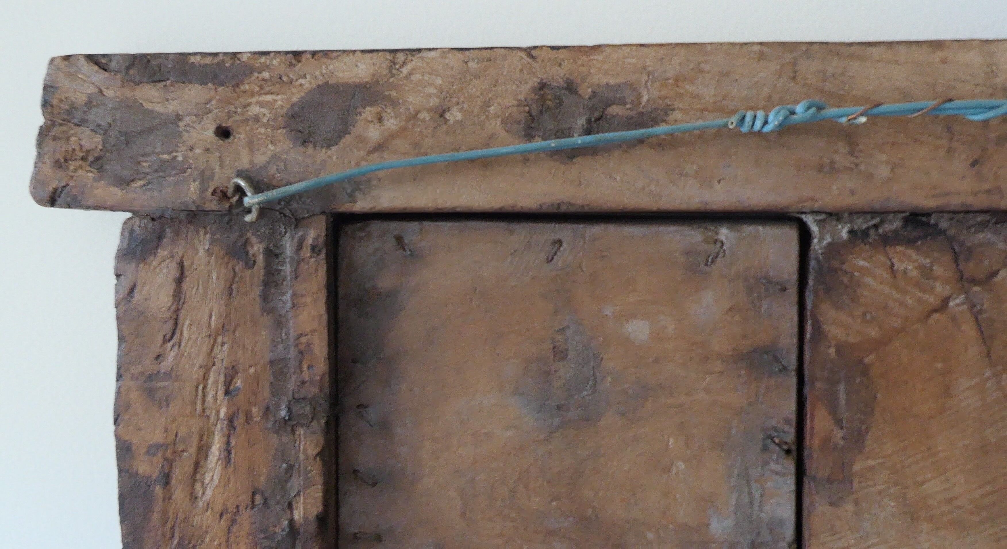 Antique carved wooden window and shutter from Rajasthan