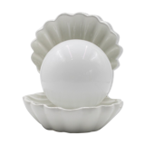 White shell lamp 70's