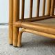 Vintage curved rattan shelf cabinet from the 60s
