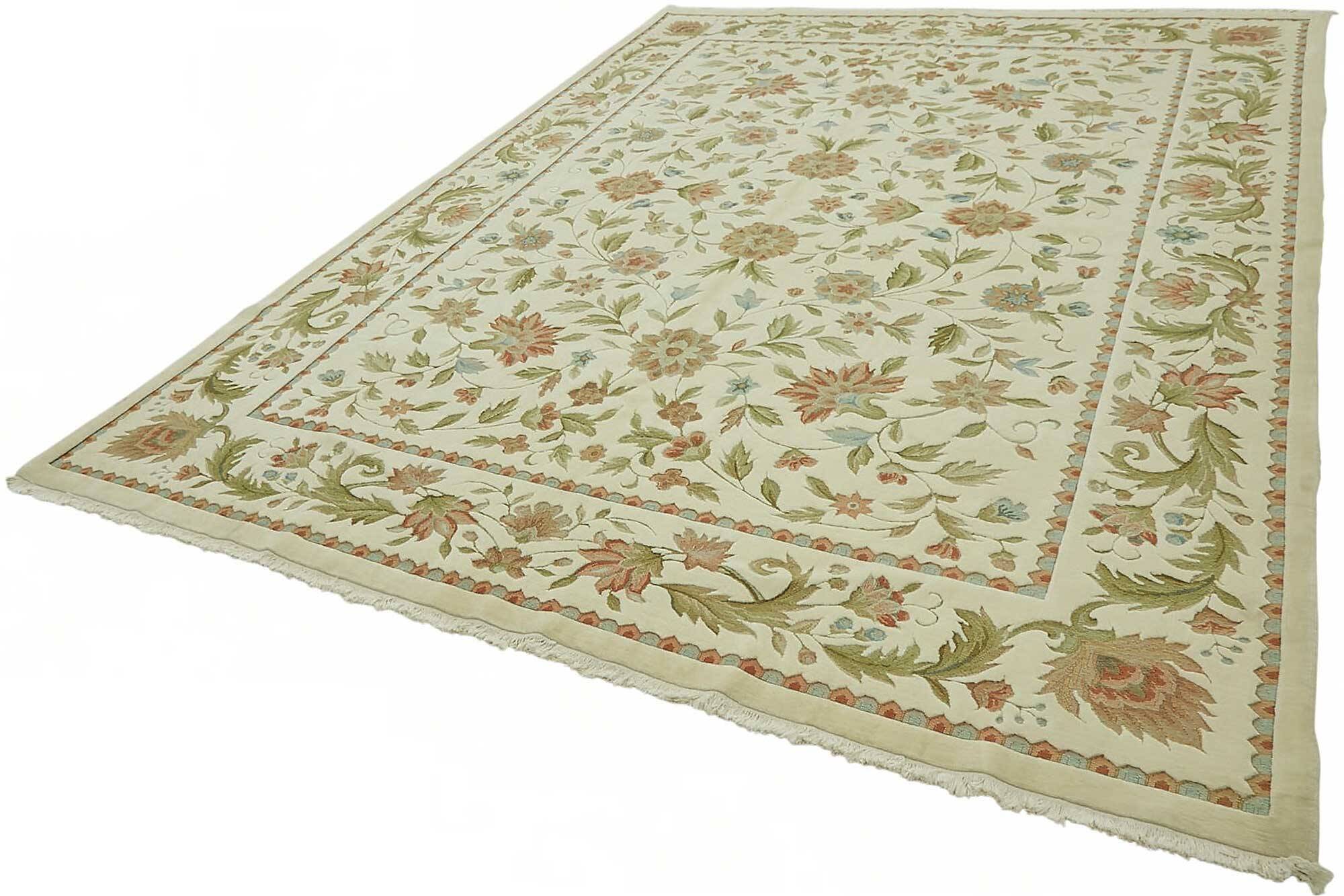 Turkish Handknotted Wool Oushak Rug 274 cm x 370 cm