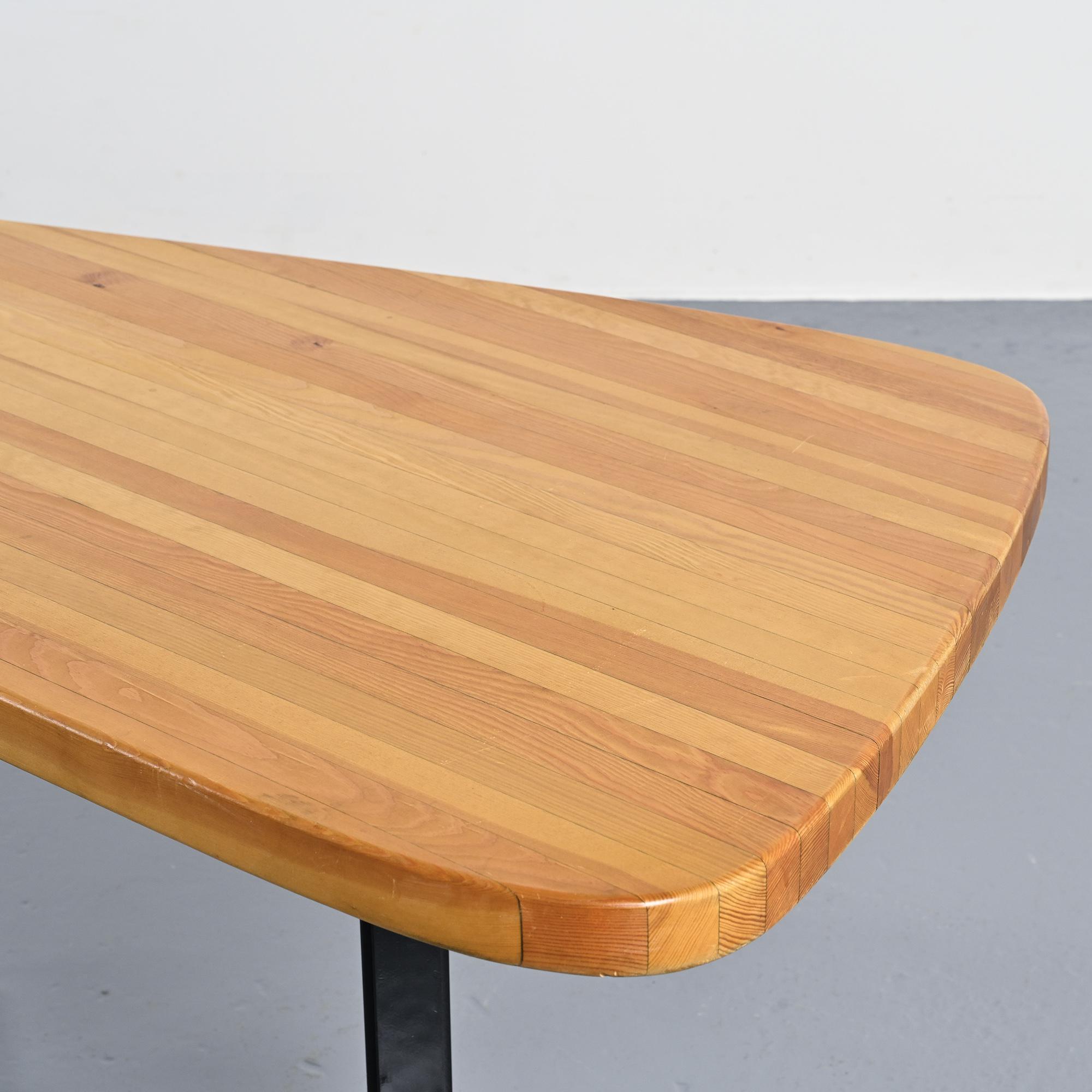 Free-form table by Charlotte Perriand, Les Arcs around 1986.
