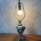 Lampe en métal argenté