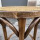 Curved wood piano stool 1950