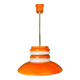 Large orange Space Age dining light