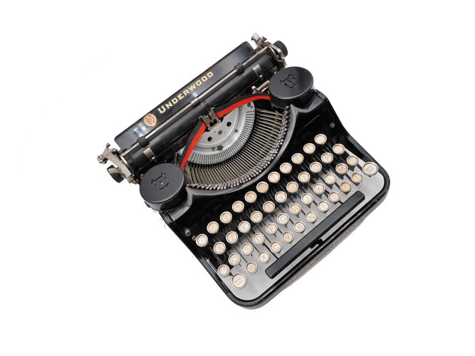 Machine à écrire underwood 4 bank révisée ruban neuf noir