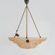 Suspension pink cavasque Art Deco 1 Fire, in glass paste. Year 30