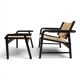 WK Möbel Leather Lounge Chair with Ottoman – Attributed to Hans Eichenberge