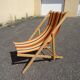 Chaise longue transat de jardin vintage