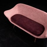 Vintage Mid-Century Space Age Velour Lounge Set from Paged, 1972, Set of 3