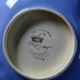 Vintage Longwy earthenware and enamel bowl/emptying cup, Chârtres model