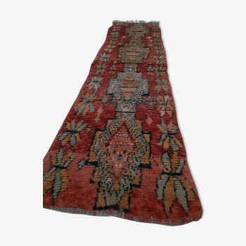 Antique red carpet 260×71 cm