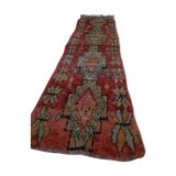 Antique red carpet 260×71 cm