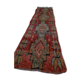 Antique red carpet 260×71 cm