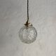 Lot 3 vintage glass hanging lamps