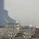 5 small ramekins in beaded and polka dot glass