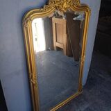 Miroir Louis XV bois doré ep XIX em - 144 cm